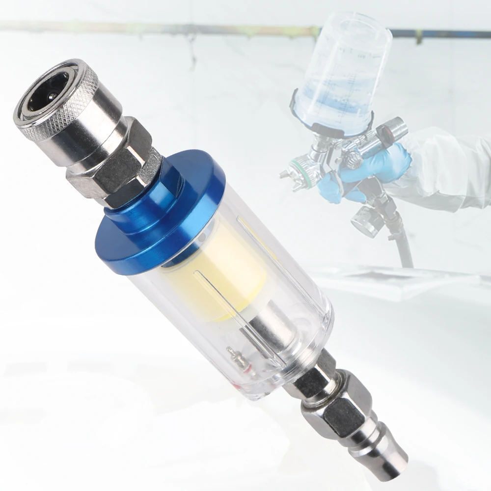 Airbrush Kit With Mini Compressor - Clear Water Trap Air Brush Kit