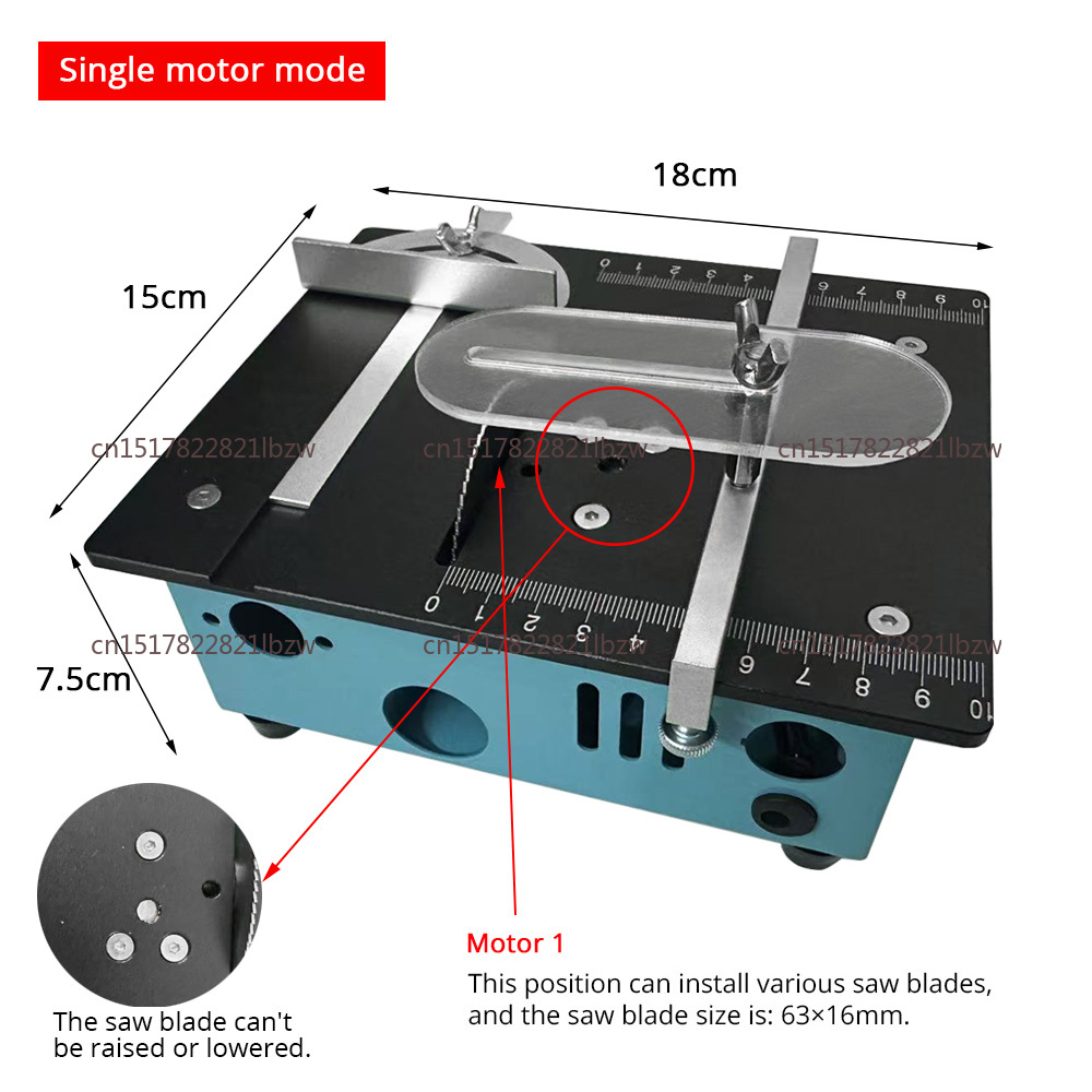 Mini Table Saw For Woodworking - 110v-220v Multifunctional Mini Table Saw Electric