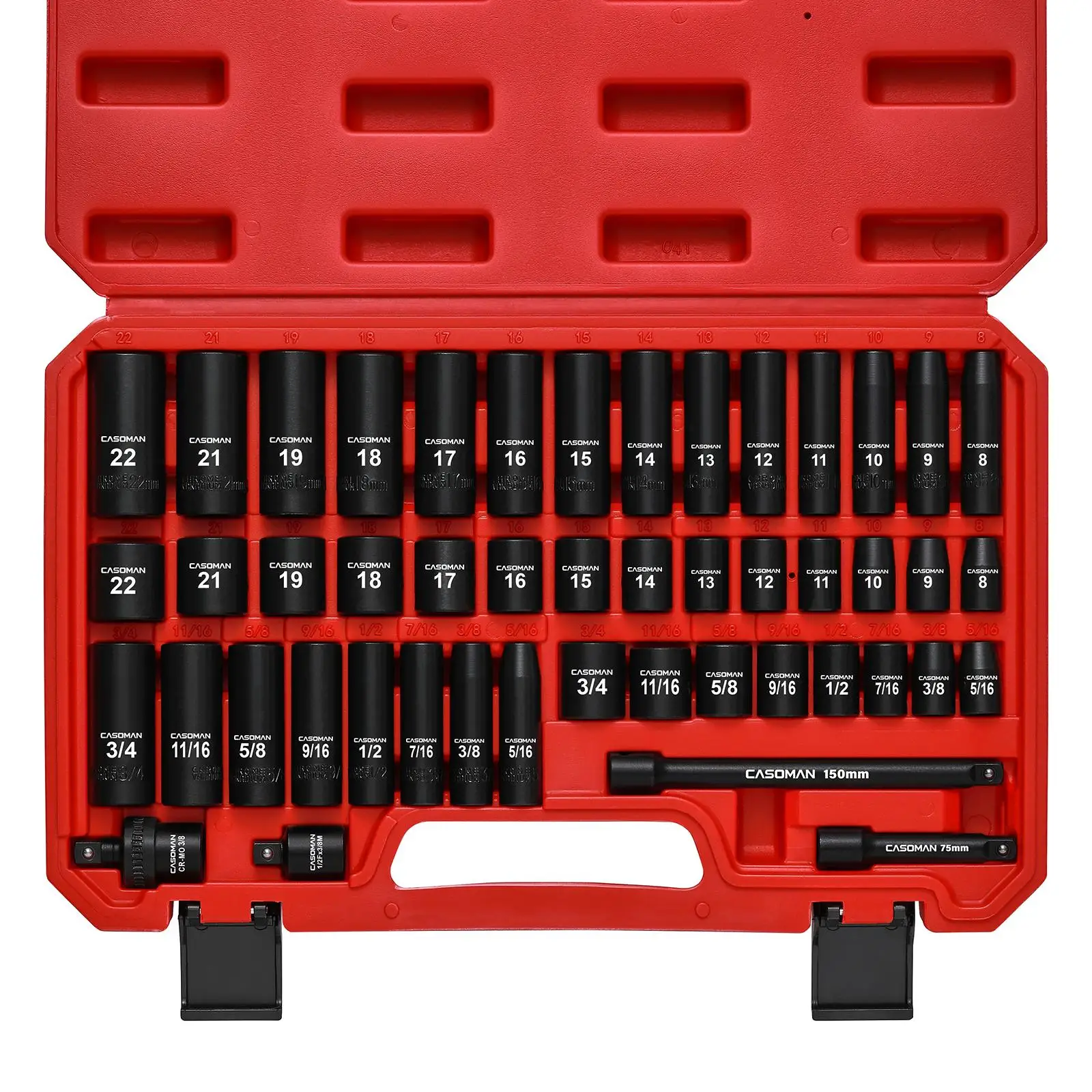 Hand Tools - 49Pcs 3/8 Inch Drive Impact Socket