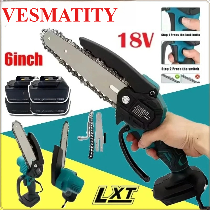 Mini Electric Chainsaw 6 Inch - Electric 6-inch Logging Sawzall Small Handheld