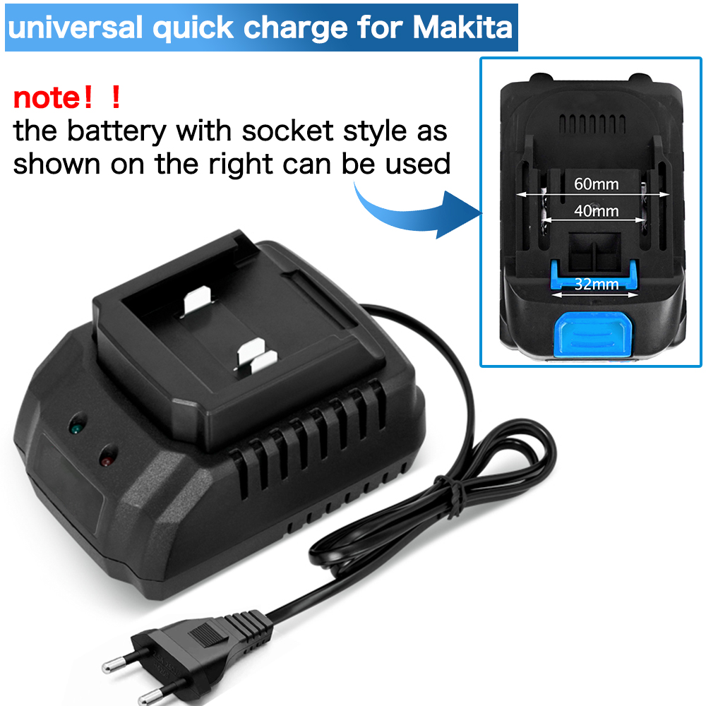Charger EU/US/UK Plug for 18V  - đánh giá và giá Brushless Cordless Electric Drill 18V