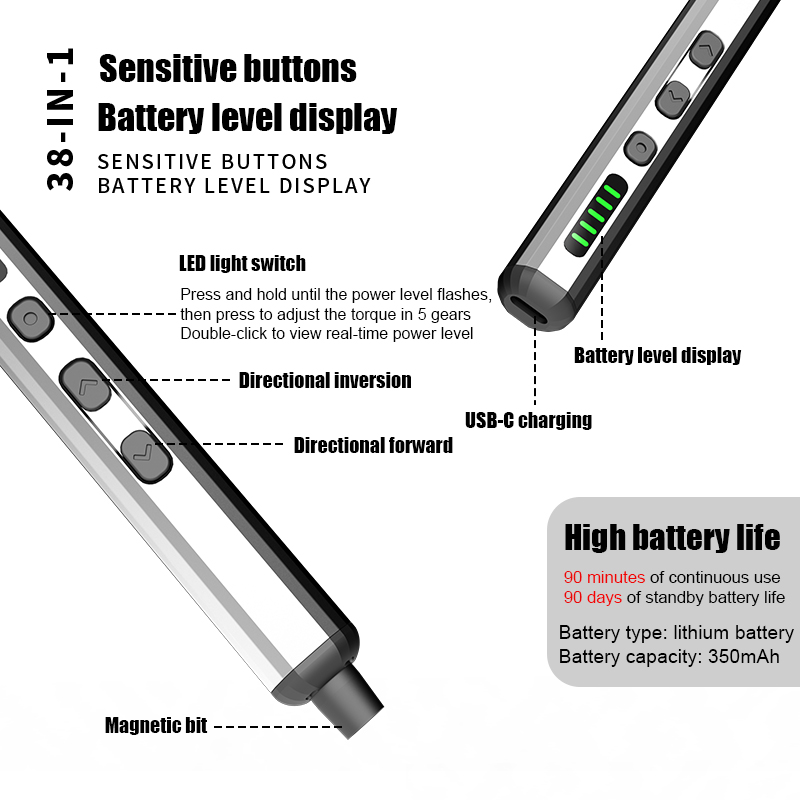 Electric Screwdriver Set Preci - đánh giá và giá Electric Screwdriver Rechargeable Usb