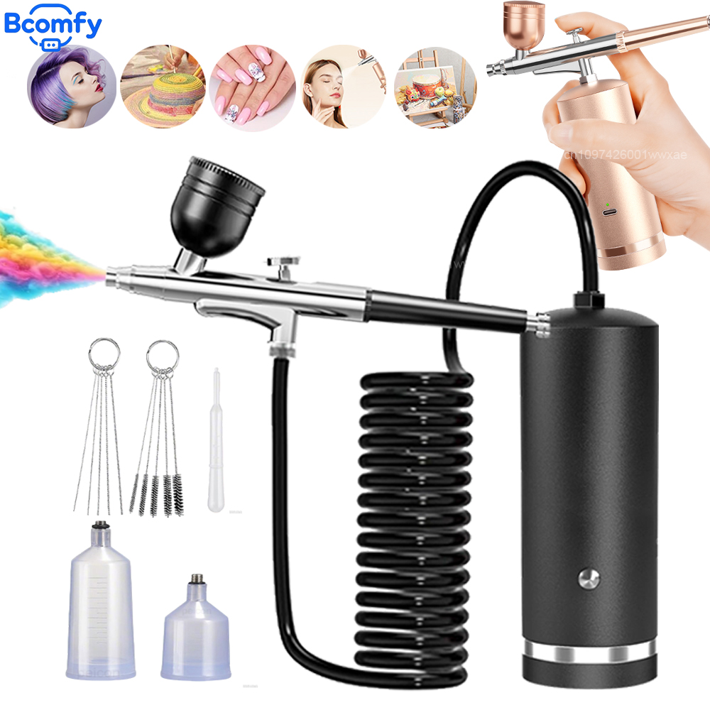 Airbrush with Compressor Recha - đánh giá và giá Airbrush Kit With Mini Compressor