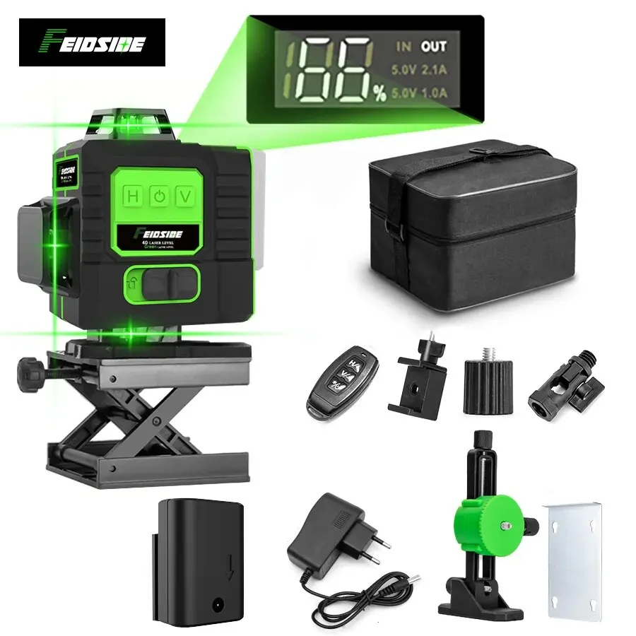 Feidside 16/12 Dòng 4D/3D Lase - đánh giá và giá Laser Level 16 Lines 4D Green