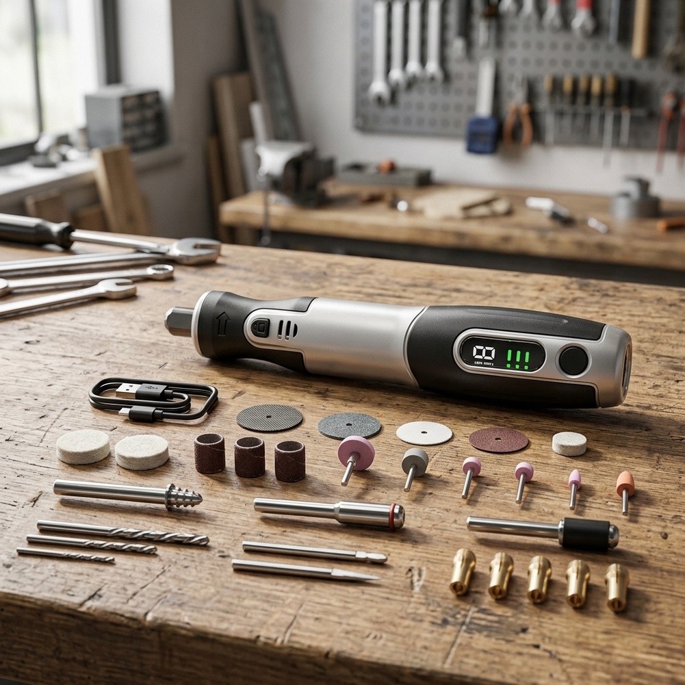 Cordless Electric Rotary Tool  - đánh giá và giá Cordless Rotary Tool Kit Accessories