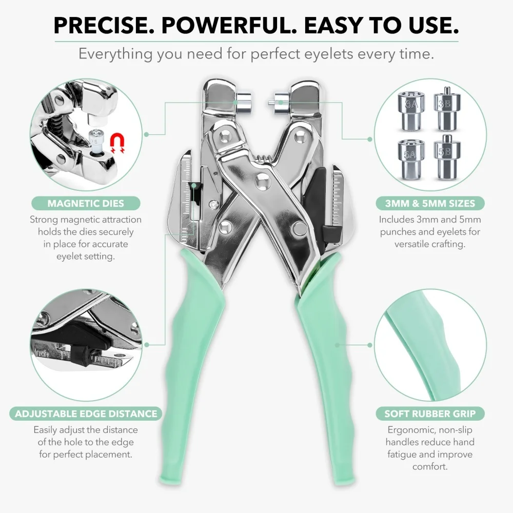 Grommet Tool Kit Handheld Hole - đánh giá và giá Hand Tools