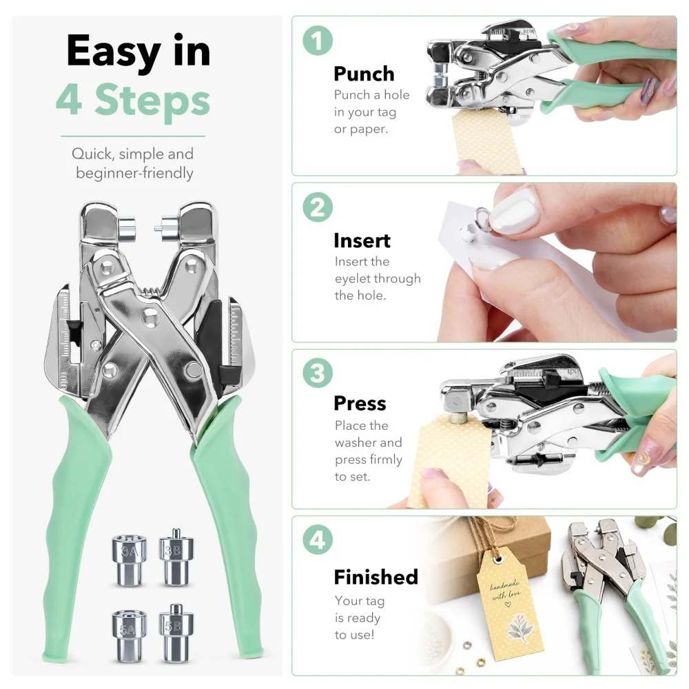 Grommet Tool Kit Handheld Hole - đánh giá và giá Hand Tools