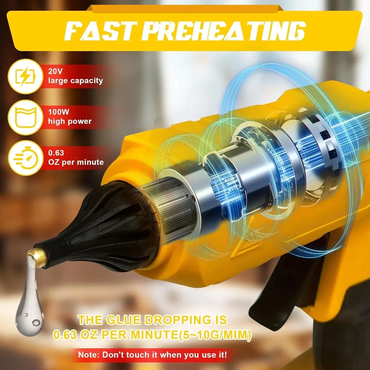 Cordless Electric Handheld Hot - đánh giá và giá Hot Melt Glue Gun Cordless