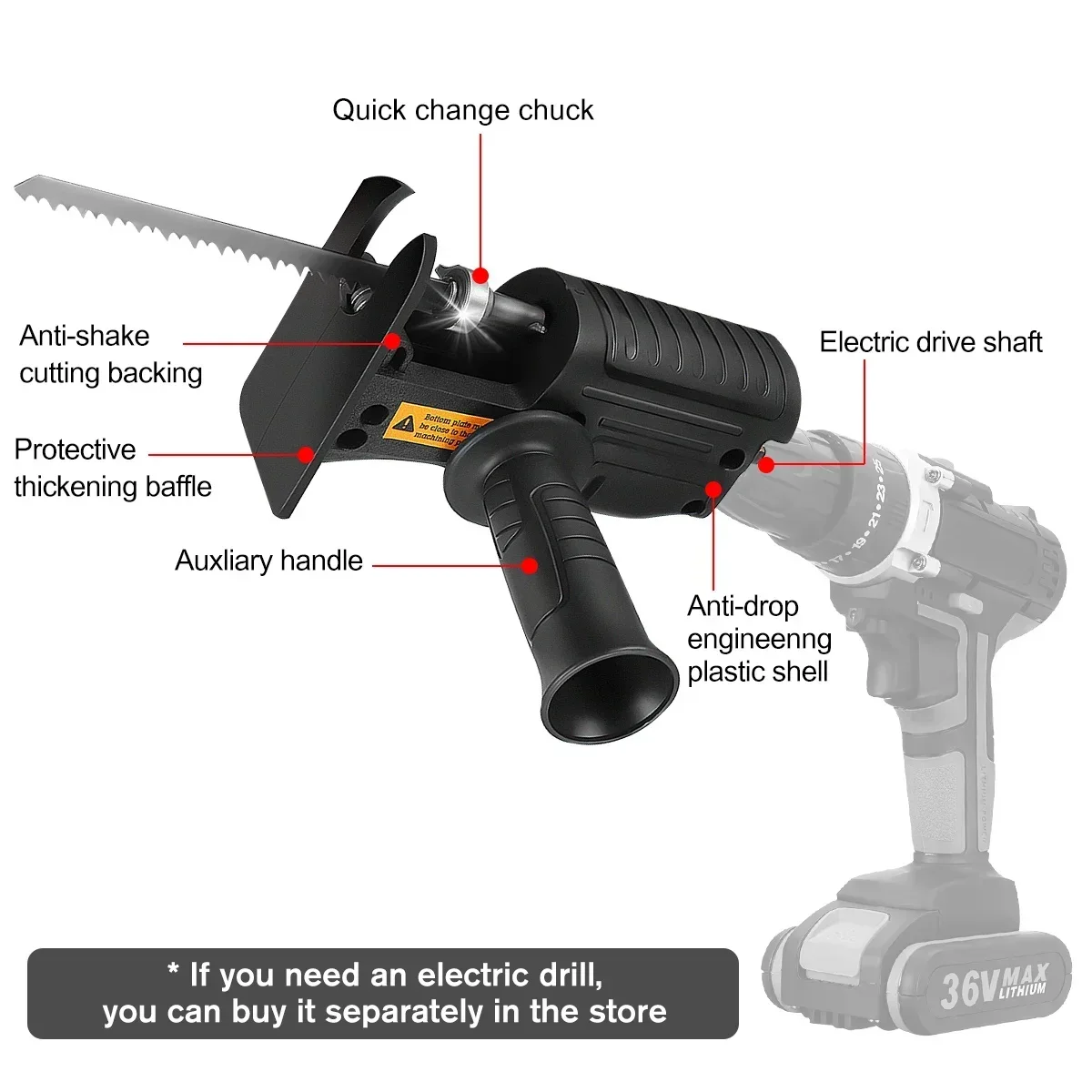 Portable Reciprocating Saw Ada - đánh giá và giá Reciprocating Saw Attachment Drill