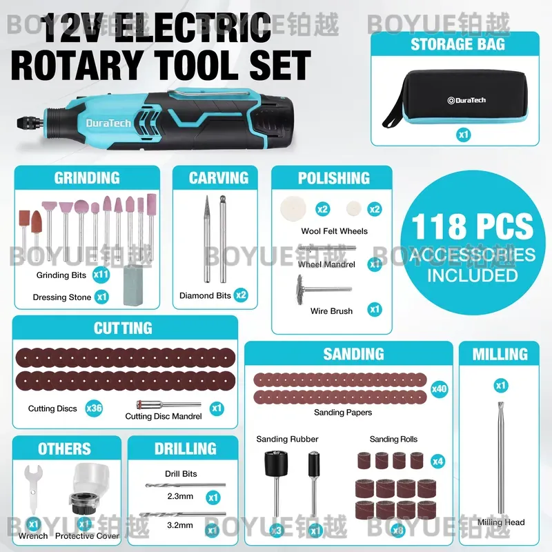 12V Cordless Rotary Tool 5000- - đánh giá và giá Cordless Rotary Tool Kit Accessories