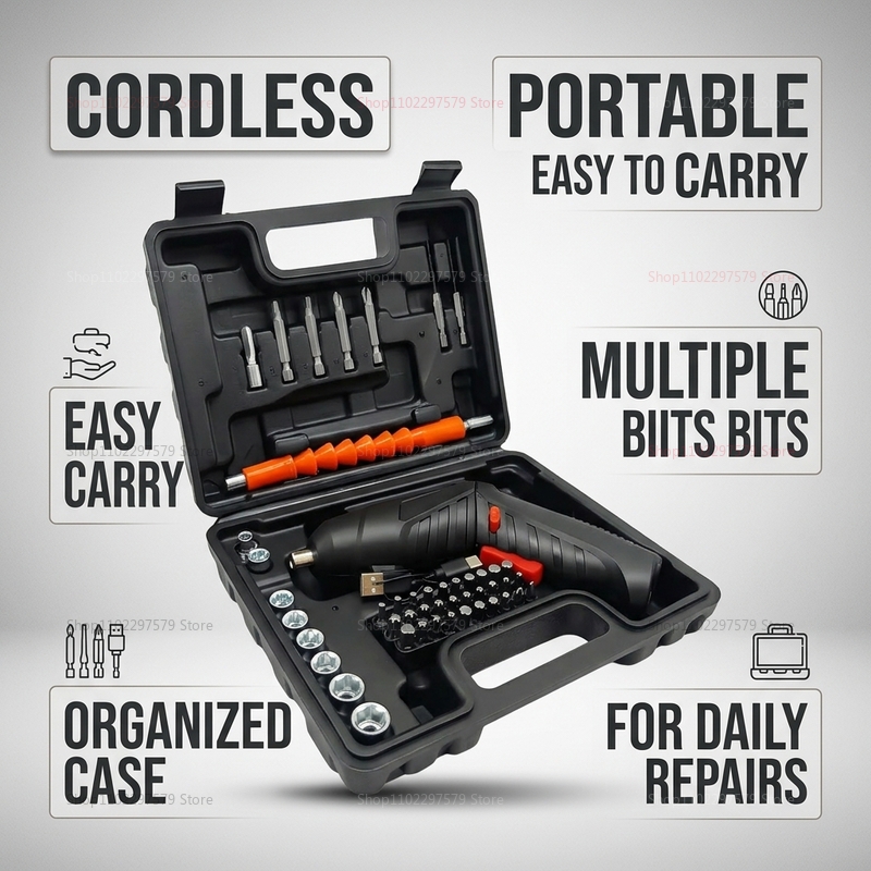47Pcs Rechargeable Electric Sc - đánh giá và giá Electric Screwdriver Rechargeable Usb