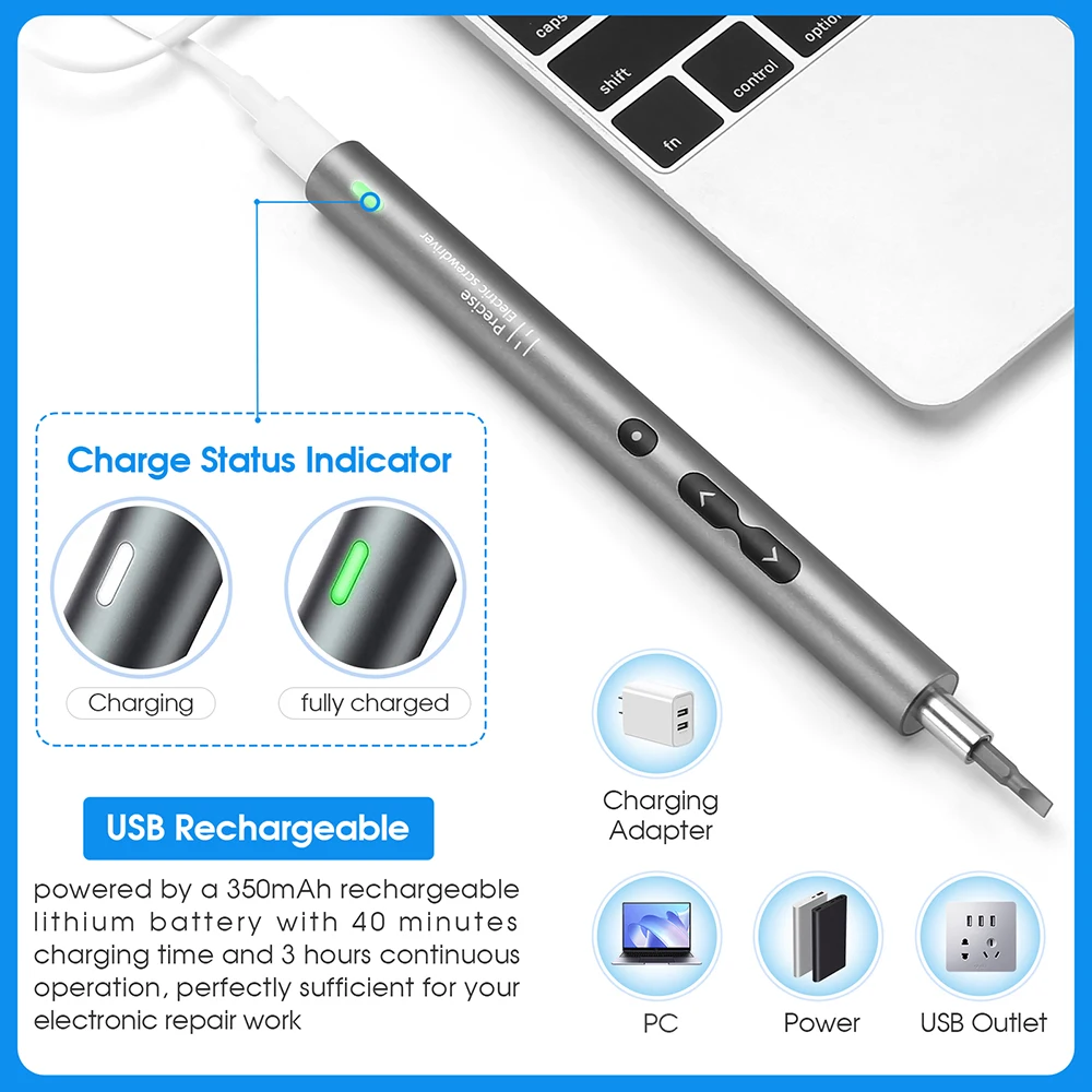 Thuật Điện Cho Sửa Chữa Di Độn - đánh giá và giá Electric Screwdriver Rechargeable Usb