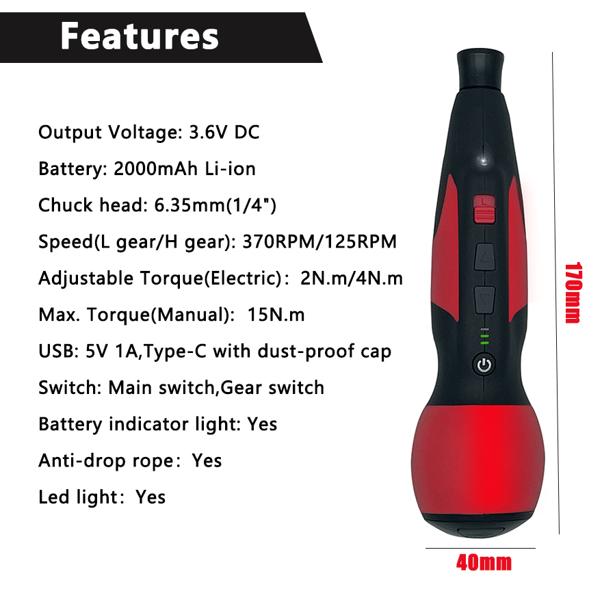Mini Electric Screwdriver Adju - đánh giá và giá Electric Screwdriver Rechargeable Usb