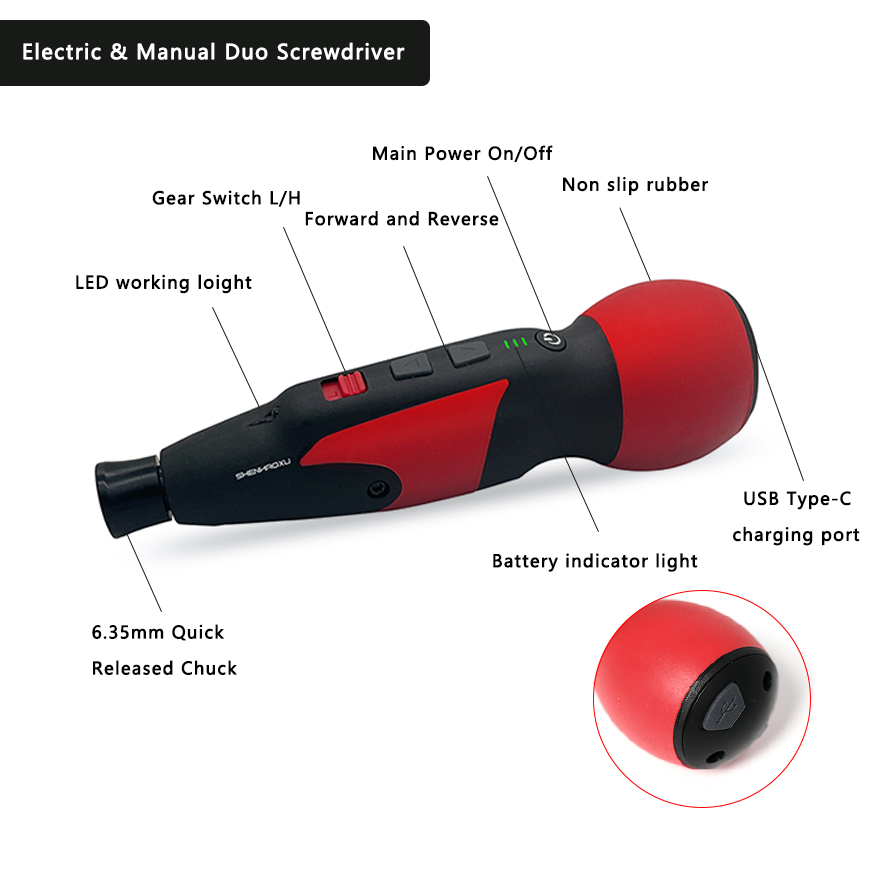 Mini Electric Screwdriver Adju - đánh giá và giá Electric Screwdriver Rechargeable Usb