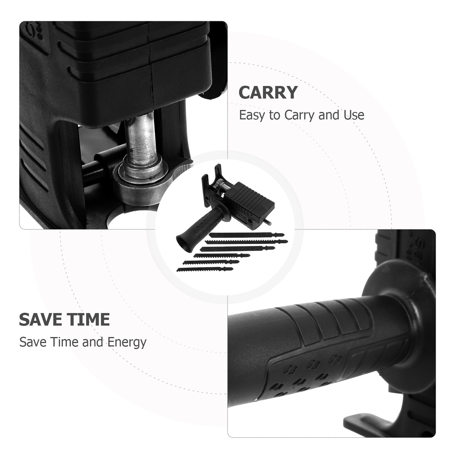 7 Piece Set Electric Drill Con - đánh giá và giá Reciprocating Saw Attachment Drill