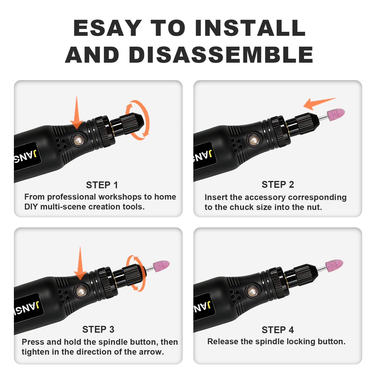 Usb không dây ROTARY Tool Kit  - đánh giá và giá Cordless Rotary Tool Kit Accessories
