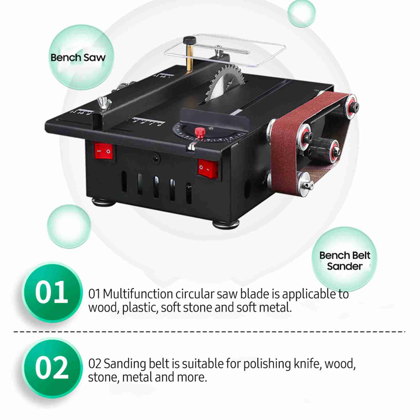 200W Mini Bench Saw and Belt S - đánh giá và giá Mini Table Saw For Woodworking