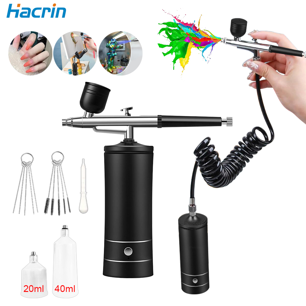Airbrush Nail With Compressor  - đánh giá và giá Airbrush Kit With Mini Compressor