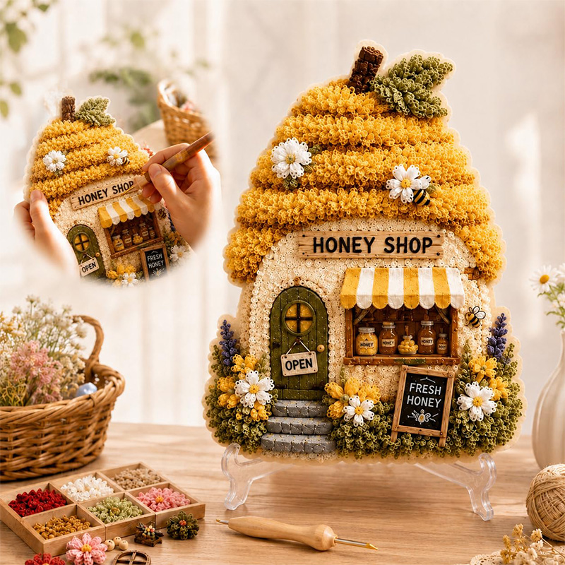 3D Mushroom House Poke Art DIY - đánh giá và giá Hand Tools