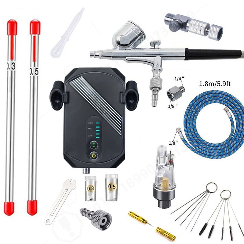 Mini Airbrush Compressor Kit,  - đánh giá và giá Airbrush Kit With Mini Compressor