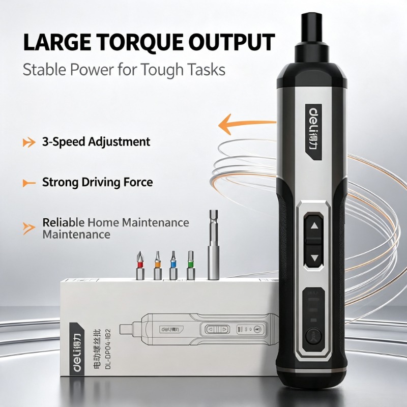 Deli 4V 3‑Speed Cordless Elect - đánh giá và giá Electric Screwdriver Rechargeable Usb
