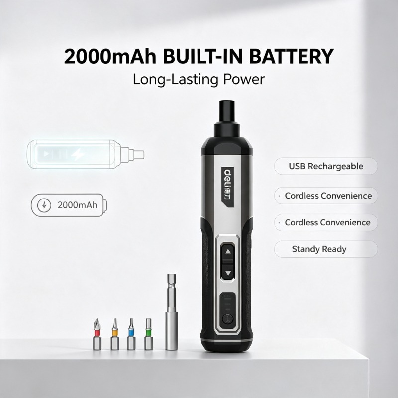 Deli 4V 3‑Speed Cordless Elect - đánh giá và giá Electric Screwdriver Rechargeable Usb