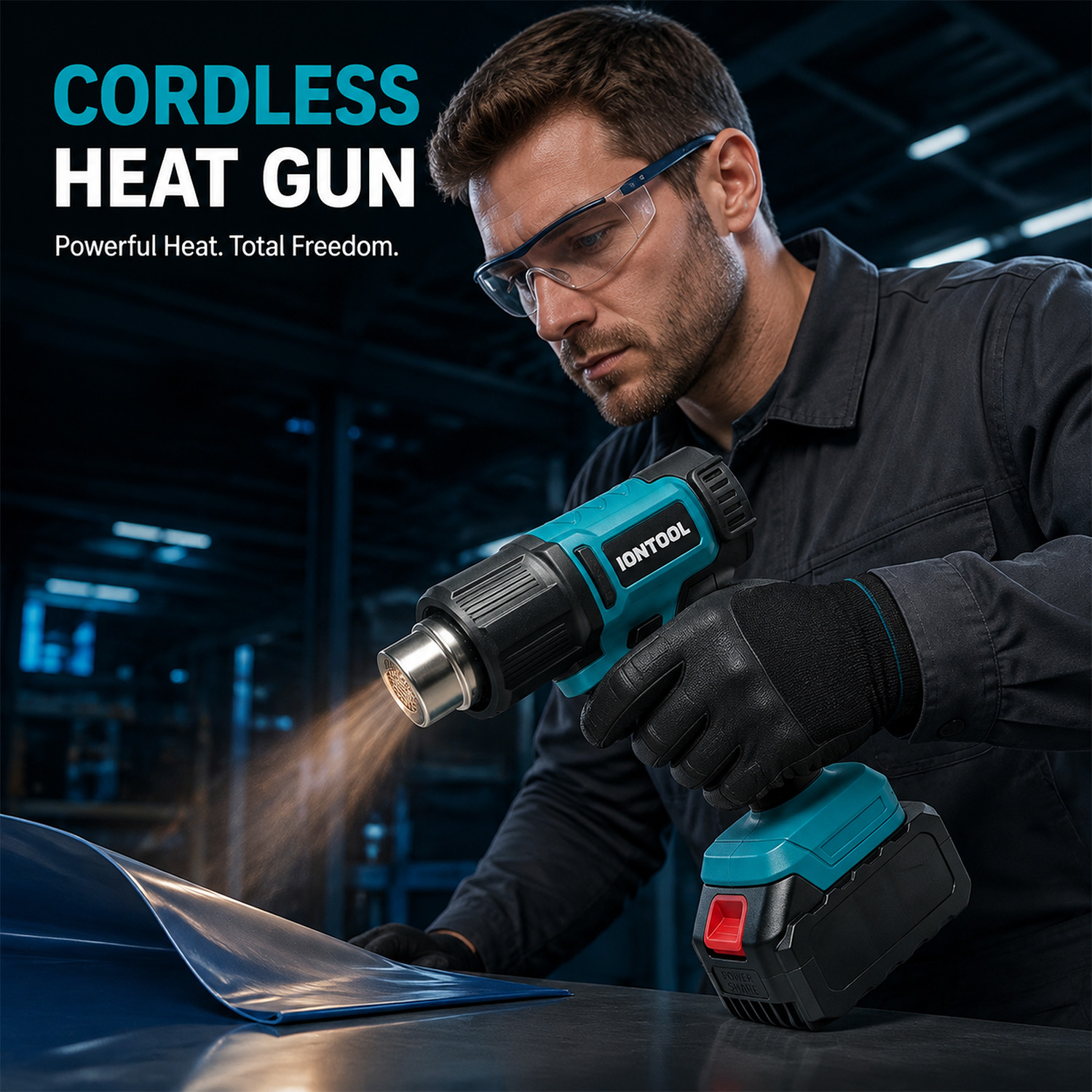 IONTOOL 550℃ 250/500LPM Cordle - đánh giá và giá Cordless Heat Gun For Shrink Tubing