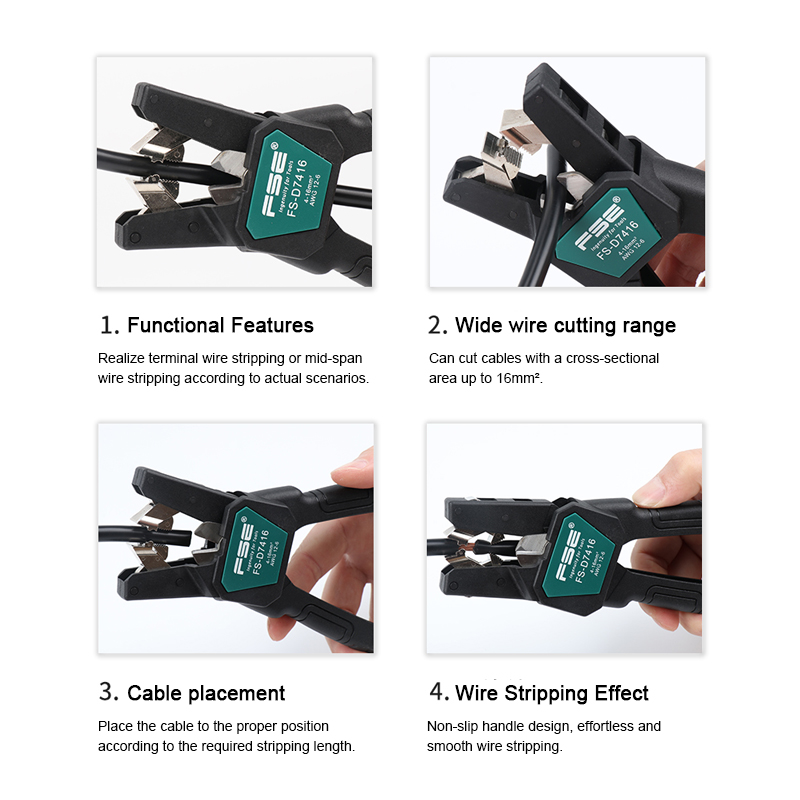 FSE-D7026 Cable Stripper - Pro - đánh giá và giá Automatic Wire Stripper Cutter