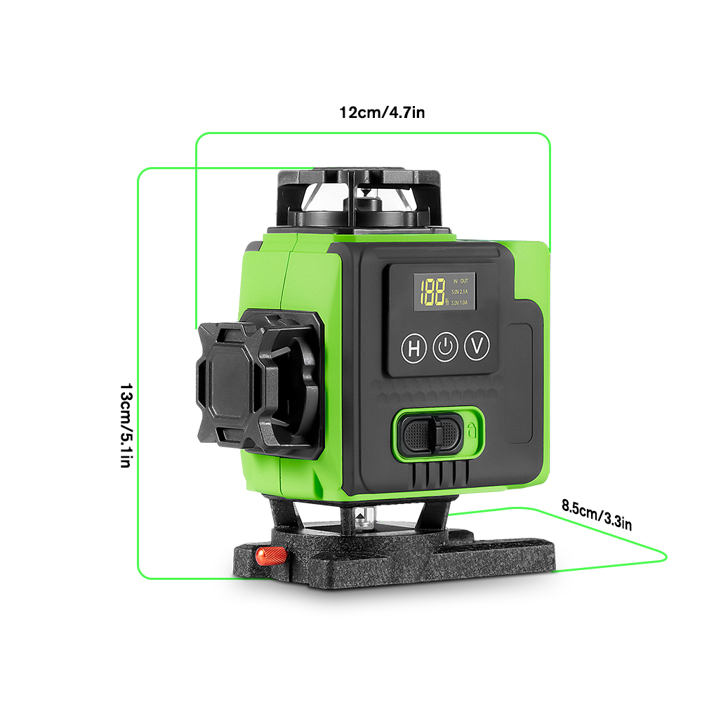 4D 16-line laser level, self-l - đánh giá và giá Laser Level 16 Lines 4D Green