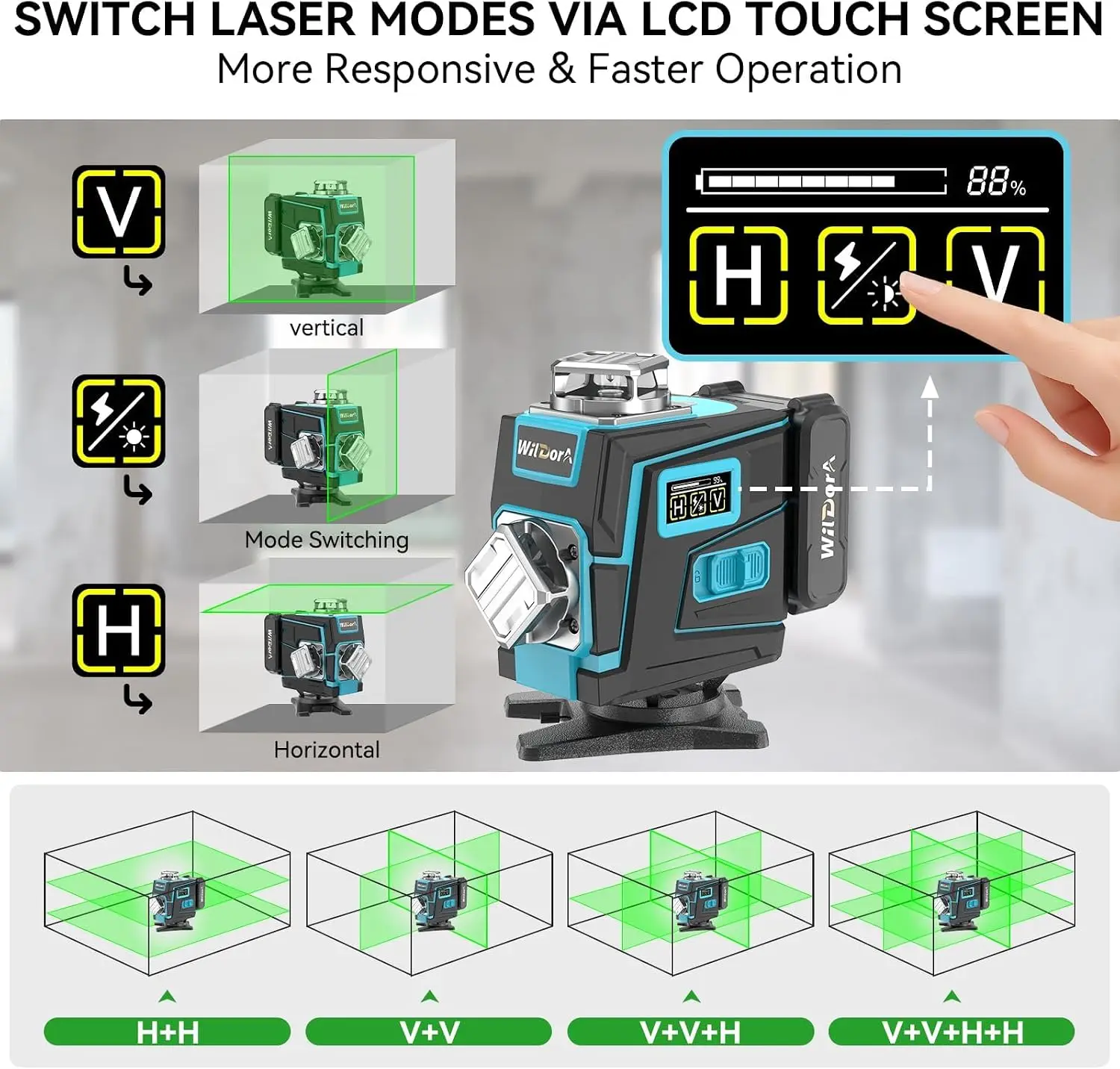 Laser Level with Tripod, 4x360 - đánh giá và giá Laser Level 16 Lines 4D Green