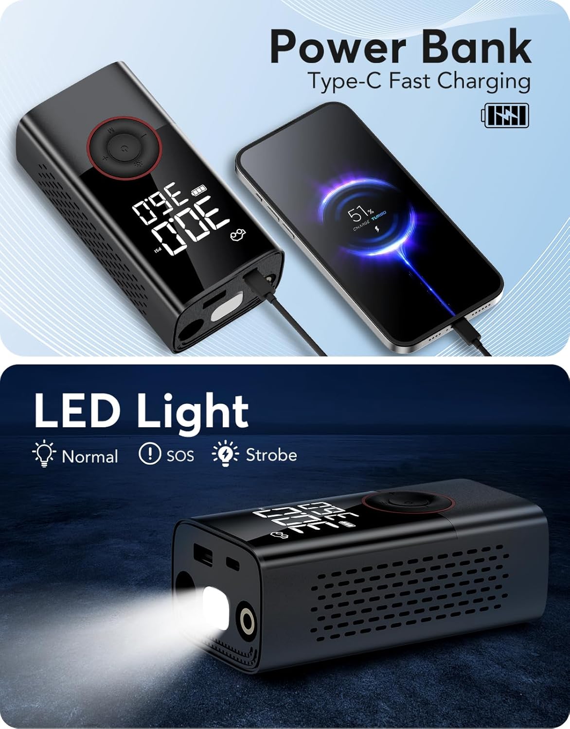 Portable Wireless Air Compress - đánh giá và giá Electrical