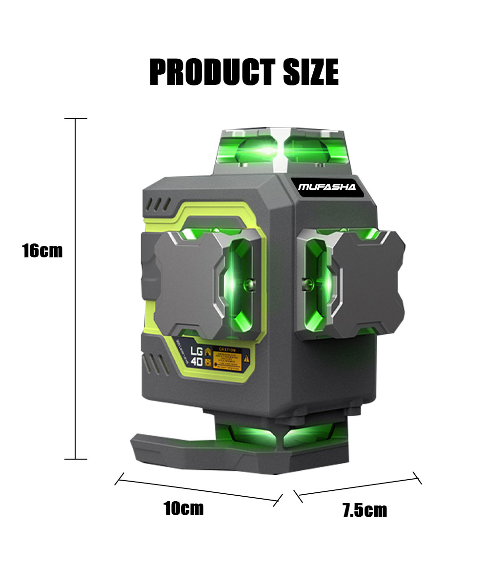 16 Line Laser Level 360 Self L - đánh giá và giá Laser Level 16 Lines 4D Green
