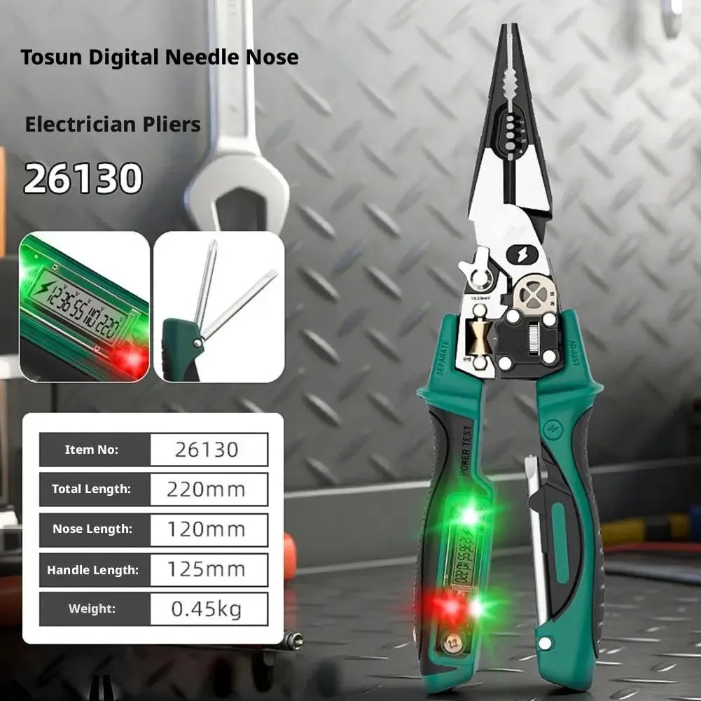 Electrician Pliers with Digita - đánh giá và giá Automatic Wire Stripper Cutter