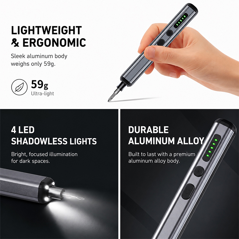 68 in 1 Precision Electric Scr - đánh giá và giá Electric Screwdriver Rechargeable Usb