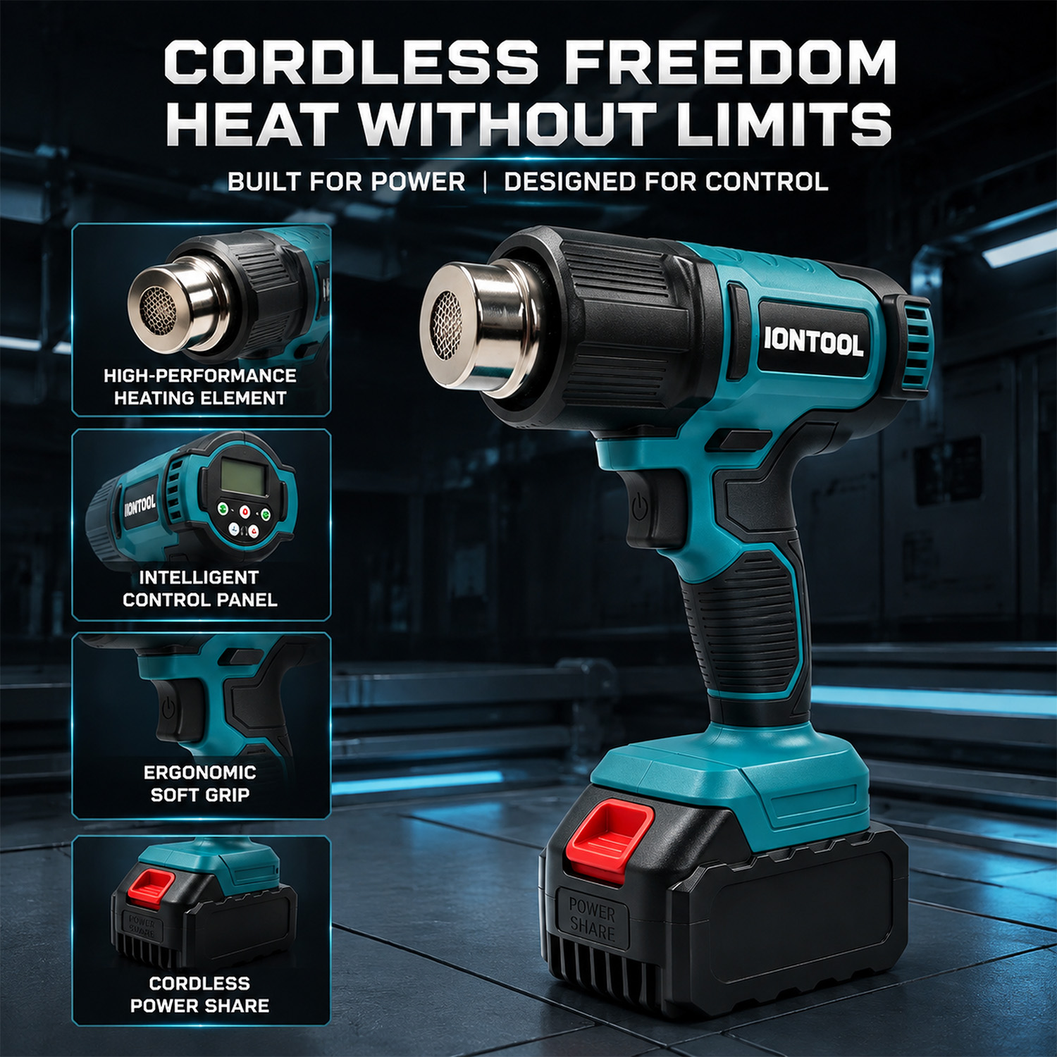 IONTOOL 550℃ Adjustable Temper - đánh giá và giá Cordless Heat Gun For Shrink Tubing