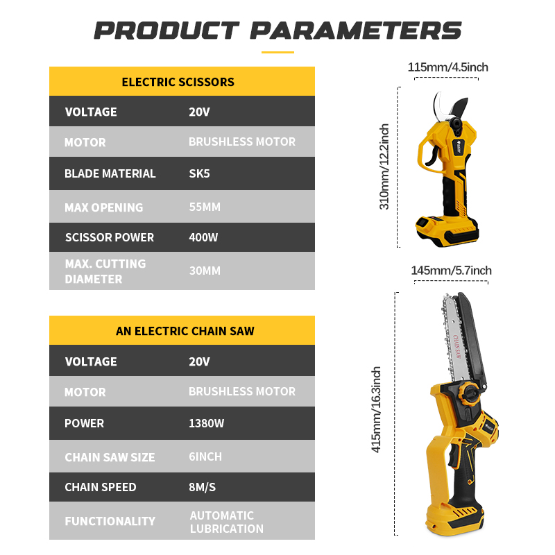 Brushless 6 Inch Electric Chai - đánh giá và giá Mini Electric Chainsaw 6 Inch