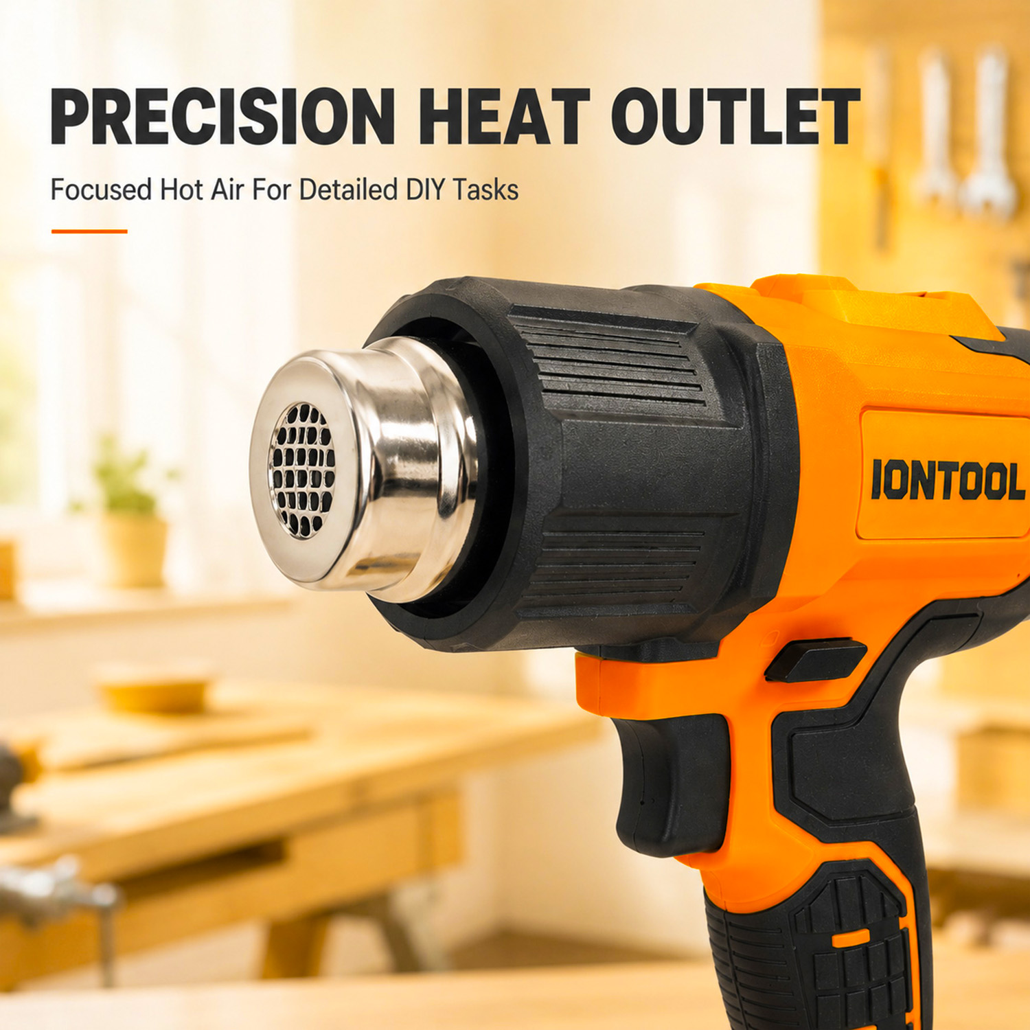 IONTOOL 250/500LPM 550℃ Cordle - đánh giá và giá Cordless Heat Gun For Shrink Tubing