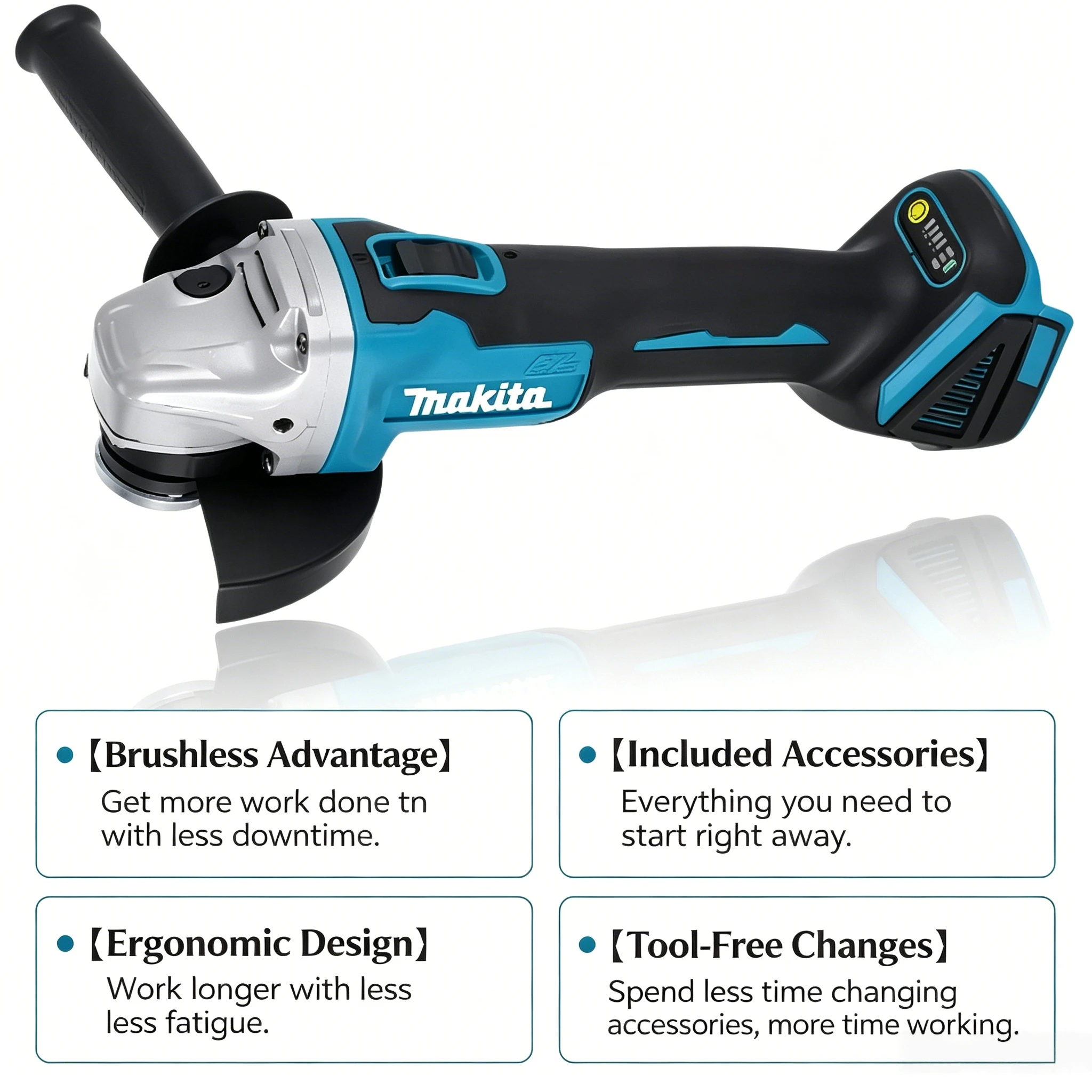 Makita DGA504 Brushless Angle  - đánh giá và giá Brushless Angle Grinder Battery Powered