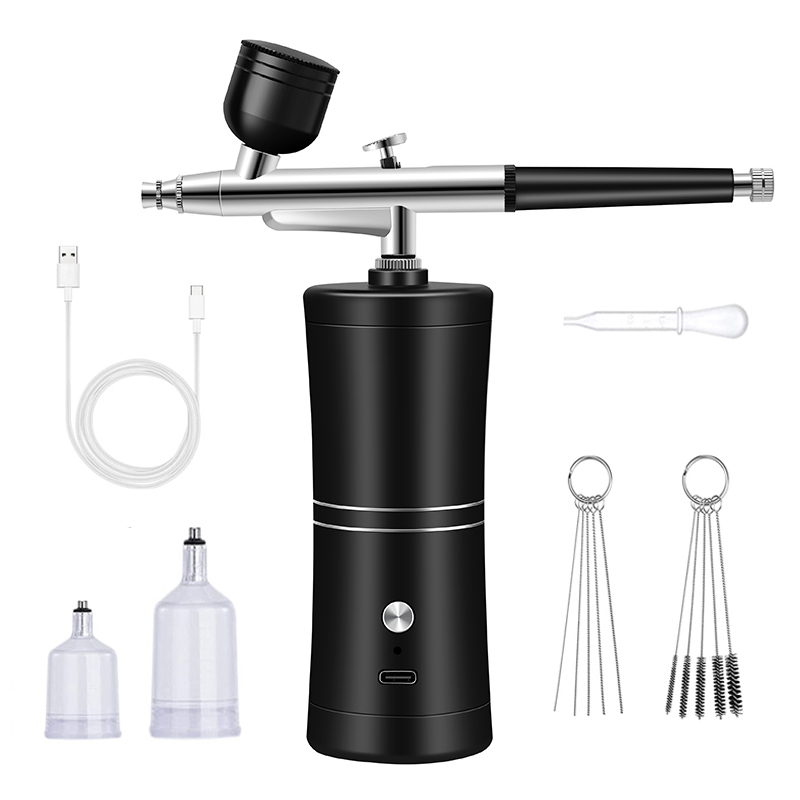 Portable Rechargeable Wireless - đánh giá và giá Airbrush Kit With Mini Compressor