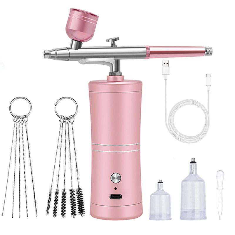 Portable Rechargeable Wireless - đánh giá và giá Airbrush Kit With Mini Compressor