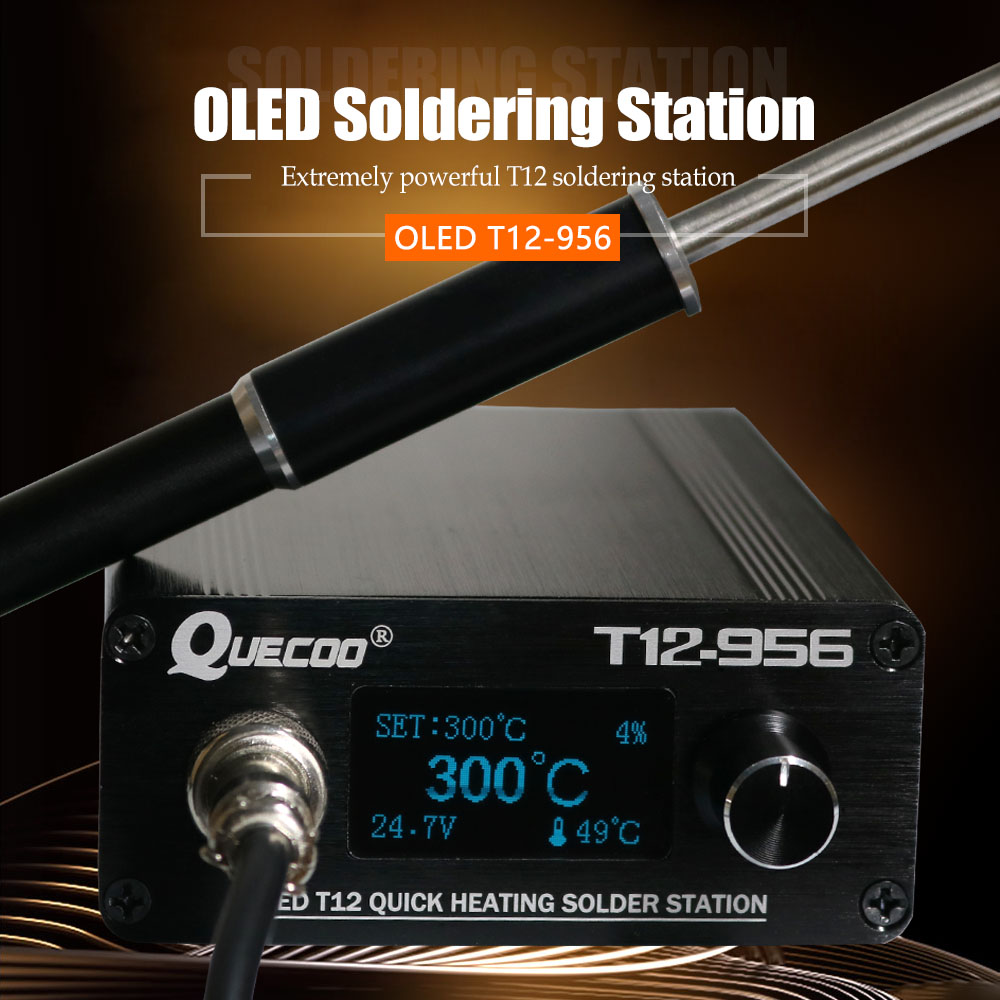 QUECOO T12-956 Soldering Digit - đánh giá và giá Digital Soldering Station T12