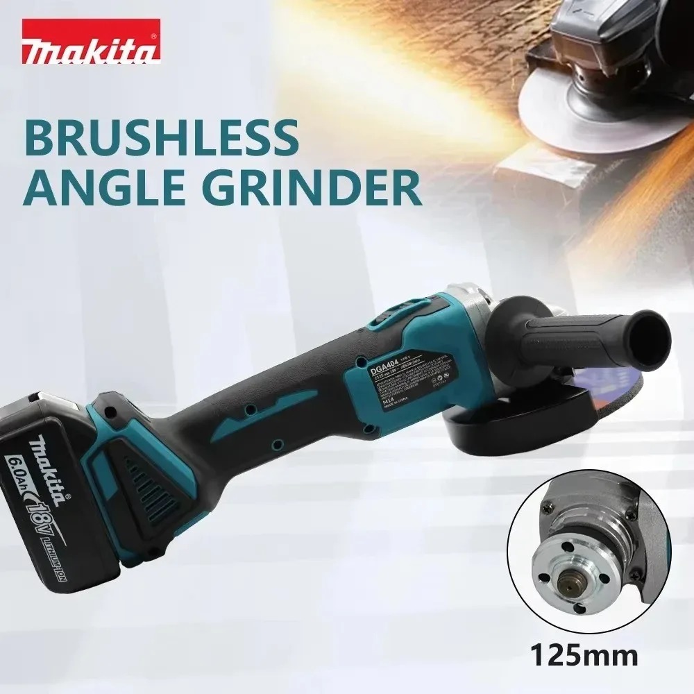 Makita DGA404 125mm Brushless  - đánh giá và giá Brushless Angle Grinder Battery Powered
