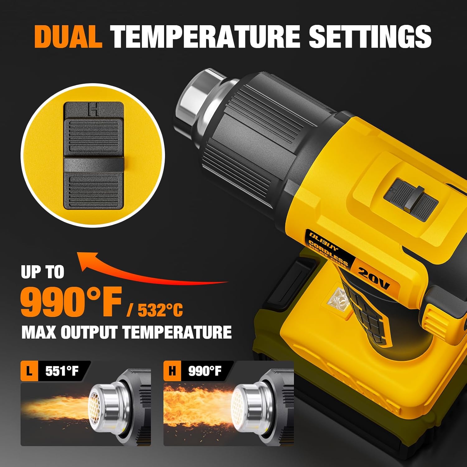 Cordless Heat Gun Compatible w - đánh giá và giá Cordless Heat Gun For Shrink Tubing