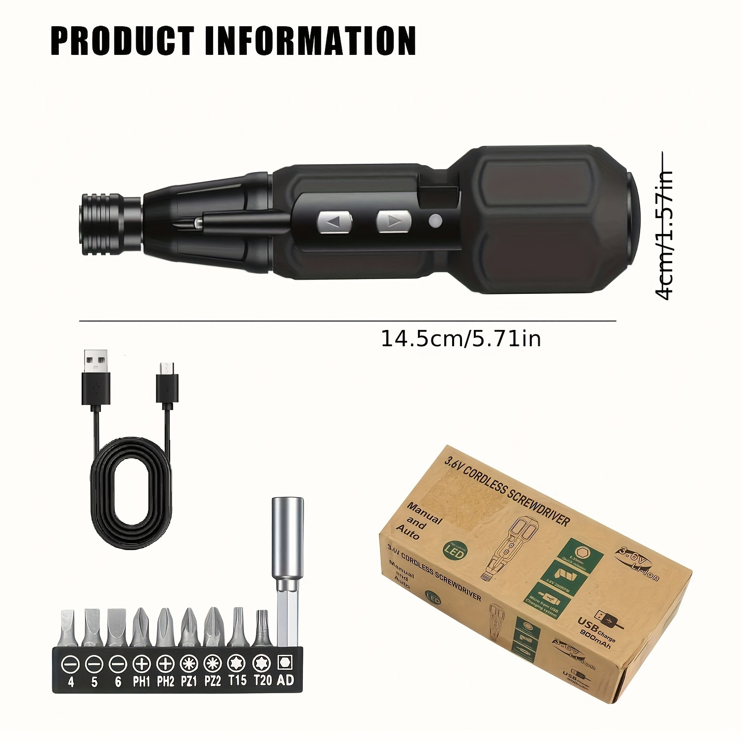 Electric Screwdriver Rechargea - đánh giá và giá Electric Screwdriver Rechargeable Usb